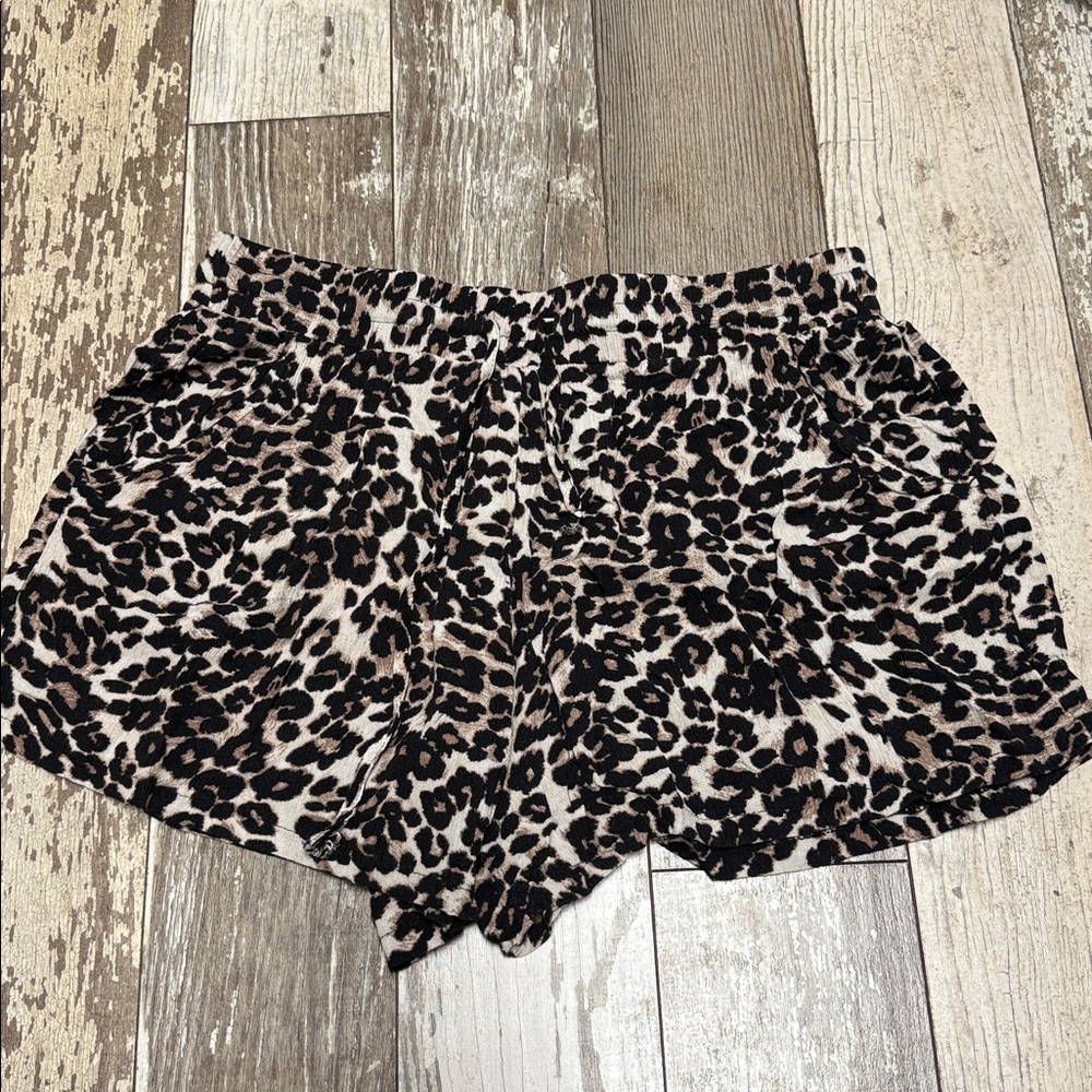 C. Wonder Leopard Print Shorts